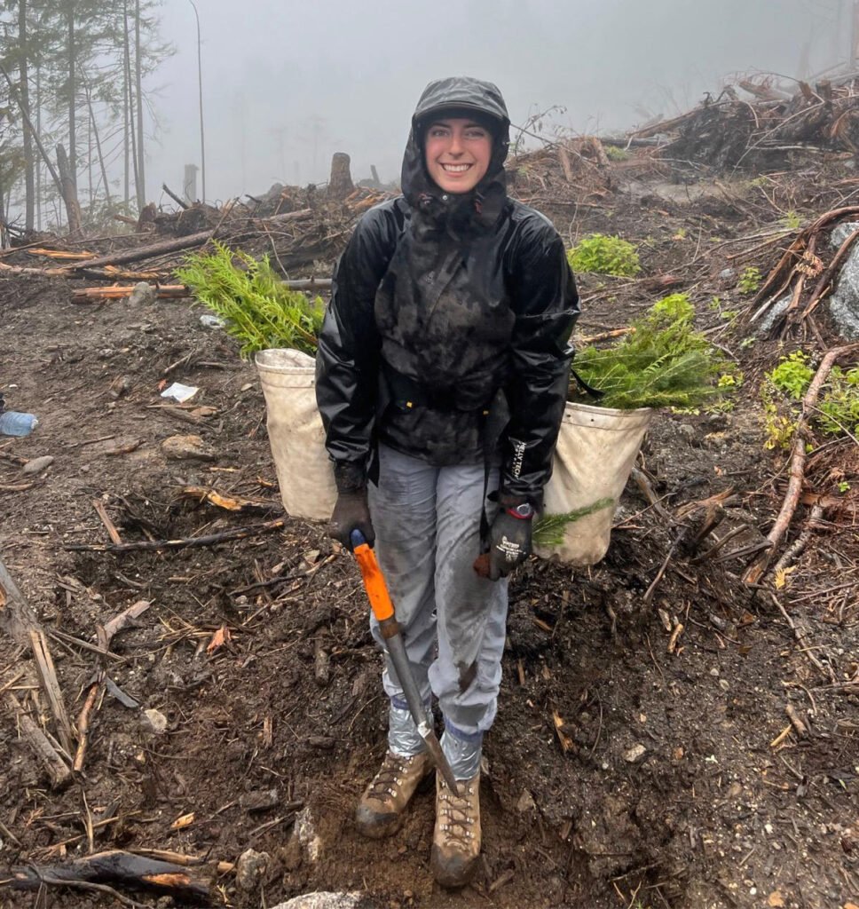 Stella planting more than trees alone in the field planting Stella is planting more than trees