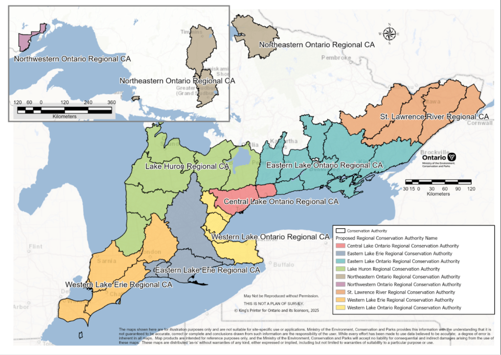 Merging Ontario's Conservation Authorities map
