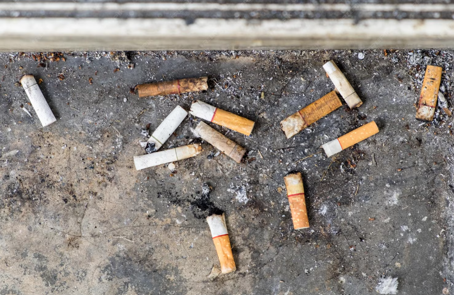 cigarette butt as an Urban Litter