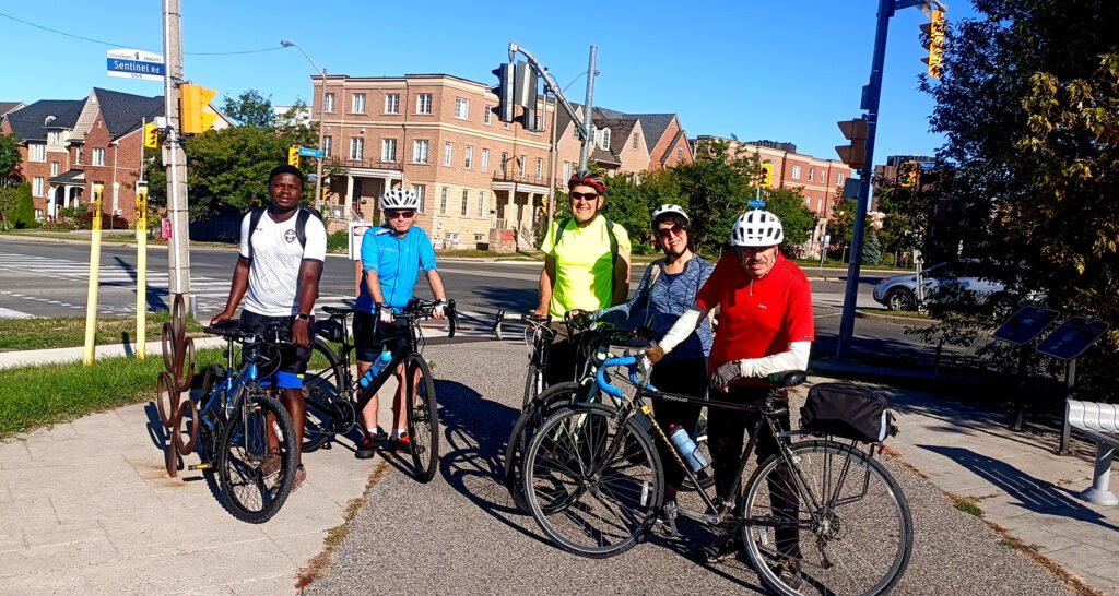 Net Zero biking EEFABE Canada community biking for a better earth